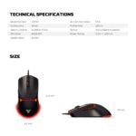 Fantech Crypto 2 Wired RGB Gaming Mouse 8000 DPI, 6 Programmable Buttons, Ergonomic Anti-Slip Design, Durable Huano Switches for PC Laptop - Image 9