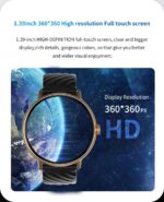 FCUK New Tide Smart Watch|1.39" Round Display| 360x360 High Resolution |SingleSync BT Calling|Built-in AI Voice Assistant| Premium Textured Straps|Upto 5 Day Battery|120+ Sports Modes - FCSW01-G - Image 4