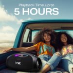 Boat Stone Ignite w/ 90 W RMS Sound, RGB LEDs, EQ Modes, IPX6,BT v5.3,Multi- Compatibility– Aux&USB, Playback time Up to 5 Hours & Type C Charging (Jade Black) - Image 5