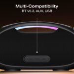 Boat Stone Ignite w/ 90 W RMS Sound, RGB LEDs, EQ Modes, IPX6,BT v5.3,Multi- Compatibility– Aux&USB, Playback time Up to 5 Hours & Type C Charging (Jade Black) - Image 7