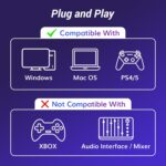 TONOR USB Gaming Microphone, RGB Streaming Microfono Set, PC Podcast Recording Computer Mic for PS4/5, Discord, Twitch, Cardioid Condenser Mic with Adjustable Boom Arm Stand TC30S+ - Image 5