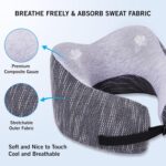 Kenneth Cole Unisex U-Shaped Neck Pillow – Adjustable & Ergonomic Design Travel Pillow|Ultimate Comfort Neck Pillow Ideal for Cars, Trains, Home, Office, Long Flight|Full Surrounding & Soft Pillow - Image 3