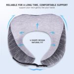 Kenneth Cole Unisex U-Shaped Neck Pillow – Adjustable & Ergonomic Design Travel Pillow|Ultimate Comfort Neck Pillow Ideal for Cars, Trains, Home, Office, Long Flight|Full Surrounding & Soft Pillow - Image 4