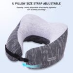 Kenneth Cole Unisex U-Shaped Neck Pillow – Adjustable & Ergonomic Design Travel Pillow|Ultimate Comfort Neck Pillow Ideal for Cars, Trains, Home, Office, Long Flight|Full Surrounding & Soft Pillow - Image 7