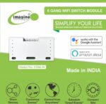 imagine technologies 6 Gang Smart WiFi Switch | Retro Fit with Manual Control | No Hub Required | Working Online & Offline| Alexa & Google Voice Control (6 Gang Smart WiFi Switch) - Image 3