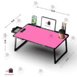 Etekcity Study Table Bed Table Premium Laptop Table/Foldable and Portable Wooden/Writing Desk for Office/Home/School 59cm, 40cm - Image 3