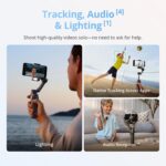 DJI Osmo Mobile 8 Gimbal Stabilizer for Phone, Native Tracking with Audio & Lighting, 360° Pan Rotation, Built-in Extension Rod & Tripod, 10h Battery, Extension Rod, Robust 3-Axis Stabilization - Image 4