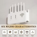 STAREWAEngineered Wood Wall Mount Wifi Router Stand/Rack Wifi Holder Hanging Shelves, Standard Organizer Stand for Home & Office (Multicolor) - Image 8