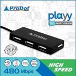 Playy Plus 4 Port USB Hub 2.0, High Speed Data Transfer, Make in India Product - Image 3