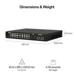 QNAP 20-Port 10GbE PoE++ and 2.5GbE PoE+ Managed Network Switch (QSW-M2116P-2T2S-US). Layer 2, Web Management - Image 7