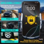 Wireless Car Charger,15 W Qi Charging, Automatic Sensor Auto-Clamping Car Phone Holder, Windshield Dashboard Air Vent Phone Mount,Compatible for iPhone, Xiaomi, Google, Honor,Oppo,etc - Image 4