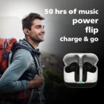 Philips TAT1050BK/94 Truly Wireless Earbuds with ANC, Quad Mic ENC, Up to 50 Hr Playtime, 13mm Neodymium Drivers, Multipoint, IPX5 Water Resistance, Fast Charging, Ultra Low Latency (Deep Black) - Image 6