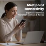 Philips TAT1050BK/94 Truly Wireless Earbuds with ANC, Quad Mic ENC, Up to 50 Hr Playtime, 13mm Neodymium Drivers, Multipoint, IPX5 Water Resistance, Fast Charging, Ultra Low Latency (Deep Black) - Image 8