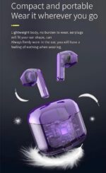 J225 Gaming Earbuds, Gaming Earbuds with 35 Hours Playtime, Bluetooth 5.3 + ENC Clarity, Adaptive Noise Cancelling,13mm HD BASS Drivers, IPX5 Sweat-Proof,Built-in Mic (Purple) - Image 4