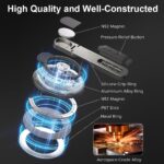 Magnetic Phone Hand Holder with Double-Sided Magnet & Removable Design, Adjustable Kickstand and 360° Rotation, Compatible for All Phones and Universal Smartphone Desk Stand - Image 7