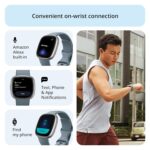 Fitbit Versa 4 Fitness Watch (Waterfall Blue/Platinum Aluminium) with 6-Month Premium Membership - Image 6