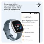 Fitbit Versa 4 Fitness Watch (Waterfall Blue/Platinum Aluminium) with 6-Month Premium Membership - Image 7