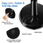 Mak World® USB Computer Microphone On/Off Button PC Microphone Plug & Play Home Studio Microphone for Meeting, Conference, Recording, Podcast, Gaming, YouTube Chatting Zoom Calling- Black - Image 5