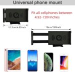 Cell Phone Holder Hanging on The Neck, 360° Rotation Flexible Mobile Phone Neck Holder, Lazy Phone Holder Mount for Smartphone, Mini-Tablet (Black) - Image 3