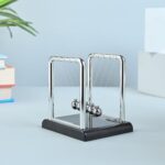 ZAICUS Newton's Cradle Pendulum Ball – Classic Office Desk Decor Toys for Focus | Motion Physics Gadget | Gift for Science Lovers - 4 Inch - Image 3