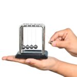 ZAICUS Newton's Cradle Pendulum Ball – Classic Office Desk Decor Toys for Focus | Motion Physics Gadget | Gift for Science Lovers - 4 Inch - Image 4