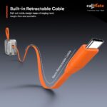Callmate Minitrunk 10000mAh Fast Charging Power Bank 23W PD with Retractable Cable, 20W Type-C Cable & 15W Lightn-ing Cable, USB-C PD & USB-A QC 3.0 Output with Digital Display - Image 3