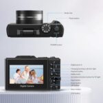 5K Digital Camera for Photography & Video – 75MP UHD Vlogging Camera with WiFi, Autofocus, 3" Flip Screen, 18X Zoom – Compact (Pro Kit, Black) - Image 7