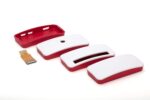 xcluma Red White Case Compatible ABS for Raspberry pi Zero case with Camera Cable (Pack of 2) - Image 3