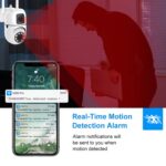 Dual Lens Mini Fox | (5+5) MP WiFi CCTV Camera with PTZ & Fixed View | AI Motion Detection | Color Night Vision | Two-Way Audio | 360° Coverage | App Remote Access - Image 4