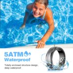 Smart Ring Health Tracker for Men/Women,Fitness Ring Sleep Tracker,Fast Charging for Long-Lasting Use,for Pedometer Exercise,Monitor Sleep, Heart Rate, Stress,Waterproof (Deep Gray, 10) - Image 5
