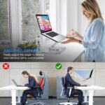 Portable Adjustable Laptop Stand for Desk, Ergonomic Aluminum Laptop Riser for Laptops up to 17.3 Inches, Height & Angle Adjustable, Foldable Laptop Holder for Work - Image 6