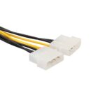 COMBR Dual LP4 4 Pin to 8 Pin PCI-E Express Converter Adapter Power Line Cable Wire for Asus VGA Video Graphic Card(Multicolor) - Image 4