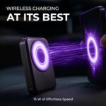 VIDA MagDock 10 | 10,000mAh Power Bank with 15W Wireless Fast Charging, 22W Wired Output, Foldable Stand, LED Battery Indicator & 12-Layer Smart Shield – Android & iOS Compatible - Image 8