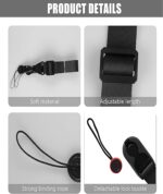 2 Pcs Camera Strap, Wrist and Hand Strap, Easy to Carry Accessories for Photography, Adapter, Binocular, Action and Digital Cameras - Image 4