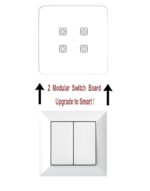 4 Switch Smart Touch Panel Board (WiFi + Remote) (White) (2M Size) | 3 Year Warranty | Works with SmartLife App, Alexa, Google, Siri | Glass Touch - Image 5
