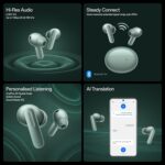 Original Buds 4 Compatible with One+ Noise Cancelling Zen Green Blutooth Earbuds with Dual Drivers, Dynaudio EQ & 43 Hours Total Playtime (Zen Green) [M0003] - Image 8