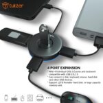 Tukzer 4-Ports USB A to USB 3.0 HUB with High-Speed Data Transfer & Fast Charging| Compatible for MacBook, Mac Mini, iMac Pro, Microsoft Surface, UltraBooks, Laptops, Notebooks & Desktops (Black) - Image 5