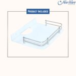 New Ware Acrylic Wall Mount Floating Tempered Glass Shelf Storage Stand for TV WiFi Router Set Top Box Holder Wall Bracket Home Office Installation 11 x 10 Inch - Image 5