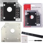 FORIDA 9.5mm Optical Bay 2nd Hard Drive Caddy for Laptop, SATA 2.5” HDD/SSD Adapter Tray, Universal CD/DVD Drive Slot Storage Expansion - Image 3