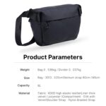 ULANZI Versatile Camera Shoulder Bag Photography Travel Messenger Portable Travel Bag Accessories Stylish Crossbody DSLR Sling Bag Compatible with Sony Canon etc -BLACK - Image 7