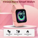 AYL D20 Y68 Fitness Band Smart Watch for Men, Women, Boys, Girls, Kids – Single Touch Interface, Water Resistant, Workout Modes, Quick Charge Sports Smartwatch – Pink - Image 3