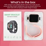 AYL D20 Y68 Fitness Band Smart Watch for Men, Women, Boys, Girls, Kids – Single Touch Interface, Water Resistant, Workout Modes, Quick Charge Sports Smartwatch – Pink - Image 5