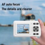 Digital Camera, 48MP 1080P Auto Focus 5X Zoom 2.0in IPS Screen Portable Compact Camera, with Electronic Image Stabilization and Multiple Filters (White) - Image 3