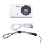 Digital Camera, 48MP 1080P Auto Focus 5X Zoom 2.0in IPS Screen Portable Compact Camera, with Electronic Image Stabilization and Multiple Filters (White) - Image 7