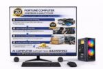 AI Ready Desktop Computer Set with 20" LED Monitor – Core i3-4130 3.4GHz, 8GB DDR3 RAM, 128 GB SSD,500 GB HDD WiFi 6, Bluetooth 5.0, RGB Combo, Supports AI Tools Like ChatGPT & Gemini AI - Image 5