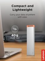 Lenovo PS8S 1TB Portable SSD, Up to 1050MB/s Read, 1000MB/s Write, USB 3.2 USB-C, Slim Lightweight (40g) Aluminum Body, Reliable Storage for PC/Mac & Android - Image 4