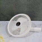 Garth Super Clip-On Multifunctional USB Desk Fan, White, Portable with Adjustable Head Clipped Fan/Plug & Play Fan (1 Pc/With Brown Box/On/Off Switch Not Provided) - Image 3