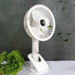 Garth Super Clip-On Multifunctional USB Desk Fan, White, Portable with Adjustable Head Clipped Fan/Plug & Play Fan (1 Pc/With Brown Box/On/Off Switch Not Provided) - Image 5