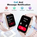 Fitpolo Fitness Tracker with Heart Rate Monitor, Smart Watch 1.3 inches Color Touch Screen IP68 Waterproof Step Calorie Counter Sleep Monitoring Pedometer Watches Activity Trackers (Pink) - Image 3