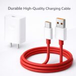 45W Supervooc Charger with Cable | USB-A Power Adapter | Fast Charging for OnePlus, Realme, Oppo | Compact & Travel-Friendly | Smart Protection, White&Red - Image 4